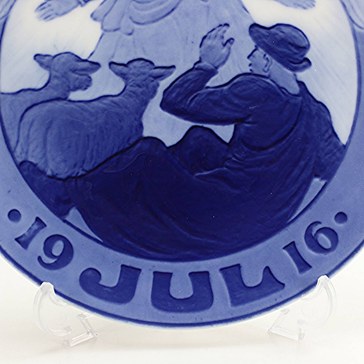 1916年 ロイヤルコペンハーゲン イヤープレート 「天使と羊飼い」 北欧