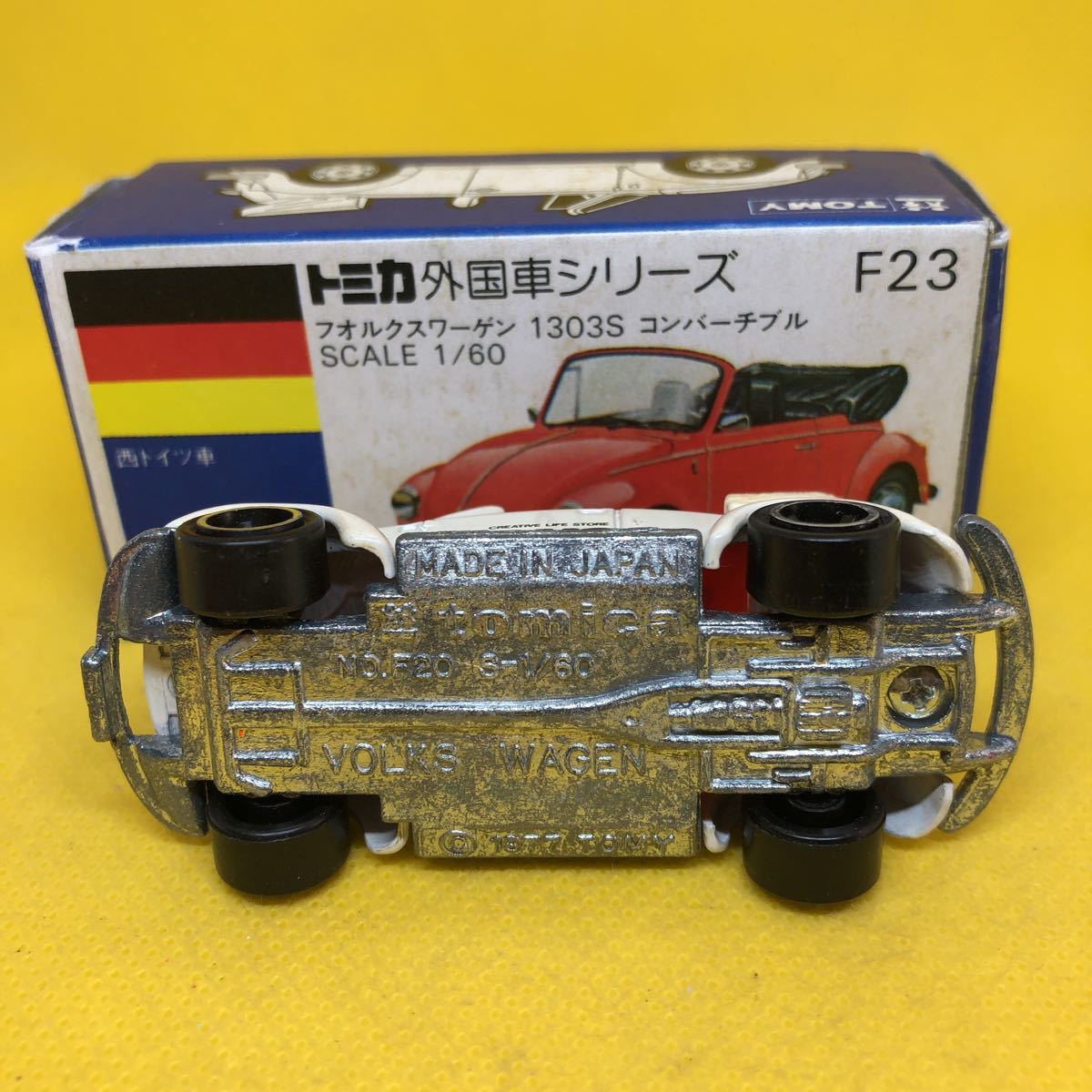 トミカ 日本製 青箱 F23 フォルクスワーゲン 1303S コンバーチブル