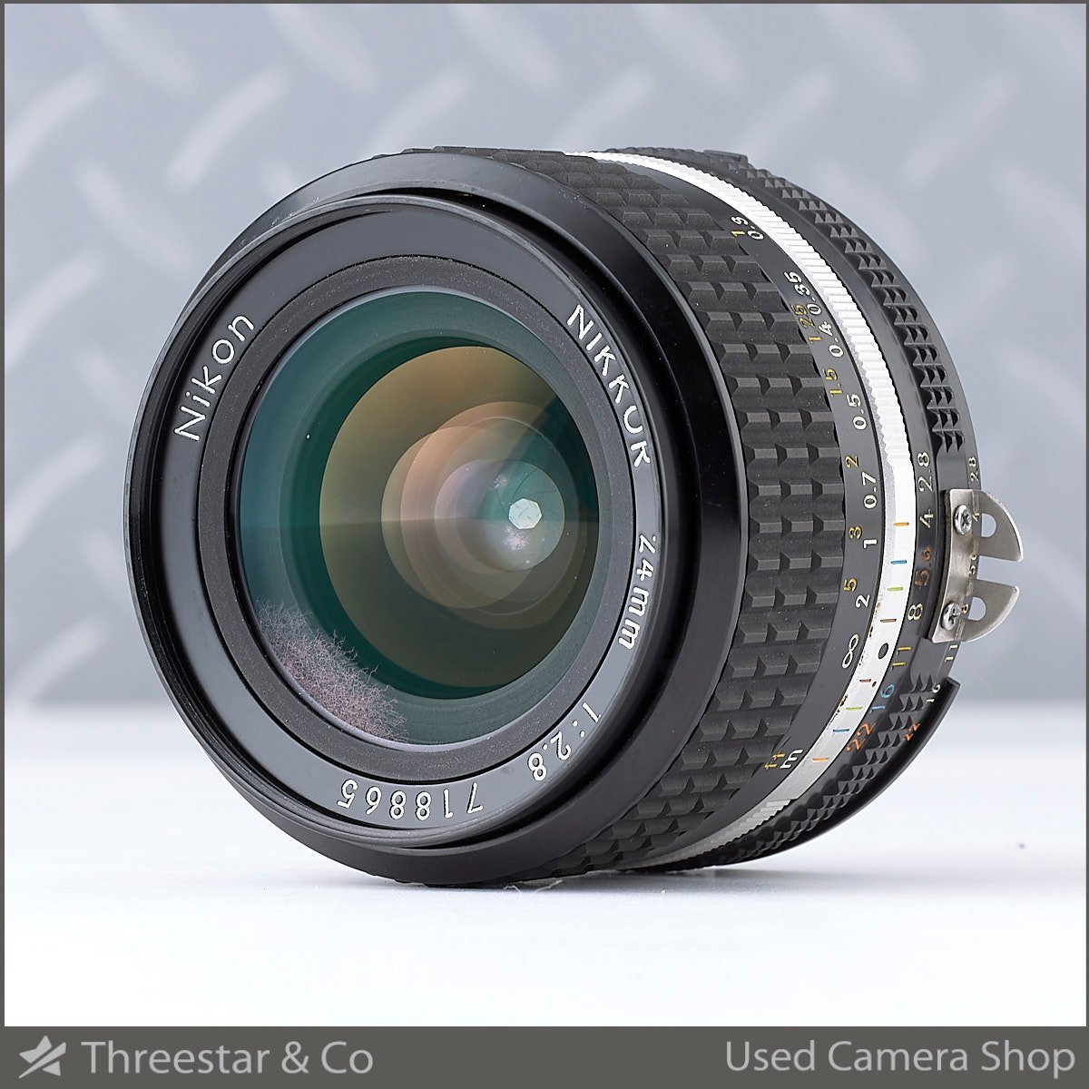1円～ NIKON Ai-S 24mm F2.8 ジャンク扱いにて HN-1 フード付 24mm F2.8 Ai-s NIKON F80 Auto