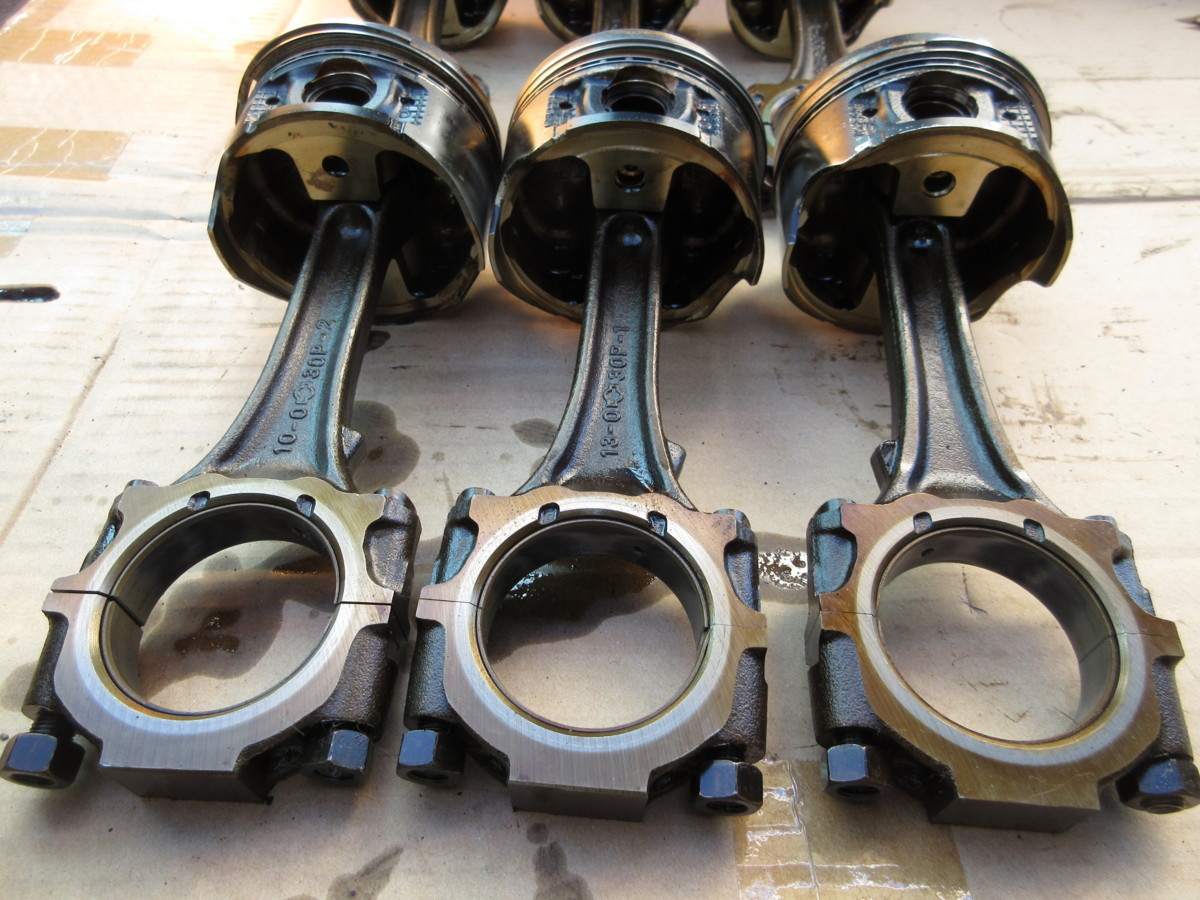 K1134ヤ フェアレディZ GZ32 ピストン コンロッド 6本 ジゼ32 Yahoo