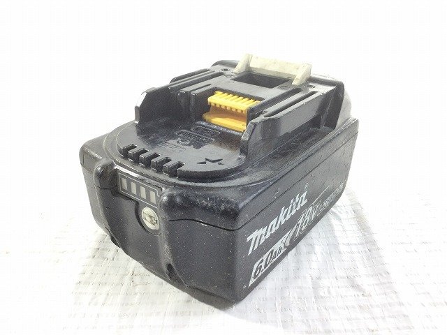 中古品!1円スタート!送料無料】makita マキタ 18V 6.0Ah 残量表示付き 