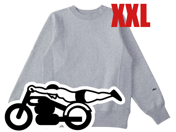 Champion Reverse Weave TYPE 袖スピードアディクト SWEAT GRAY × BLACK XXL/チャンピオンリバースウィーブスウェット霜降り杢グレー