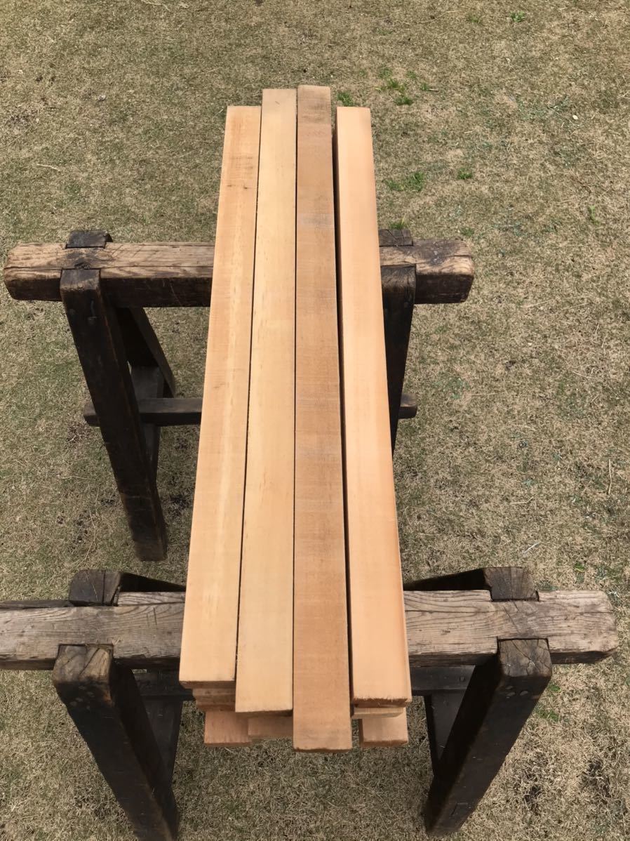 木曽ひのき角材 柾目赤身 70～85cm×4.5cm程度×3.5cm程度 20