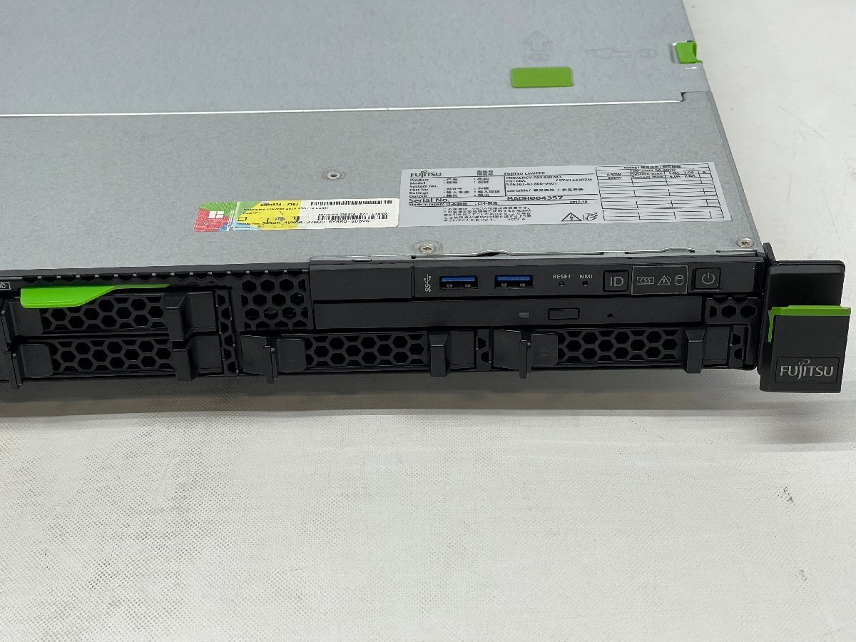 ☆FUJITSU PRIMERGY RX1330 M3☆Xeon E3-1230 v6 @3.50GHz/8GB/3*1.2TB