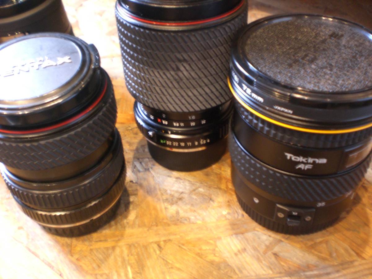 フィルム一眼レフカメラ用レンズ等25点 PENTAX CANON TAKUMAR Tokina