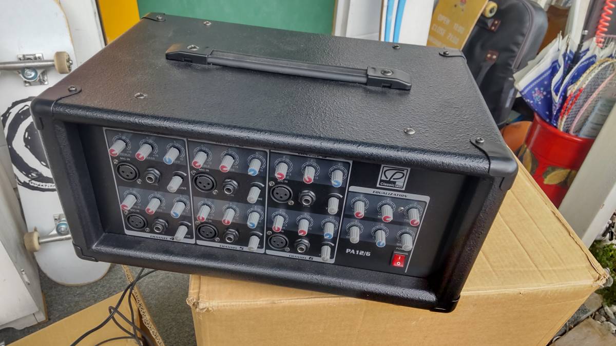 中古美品 クラシックプロ パワードミキサー PA12/6 6チャンネル