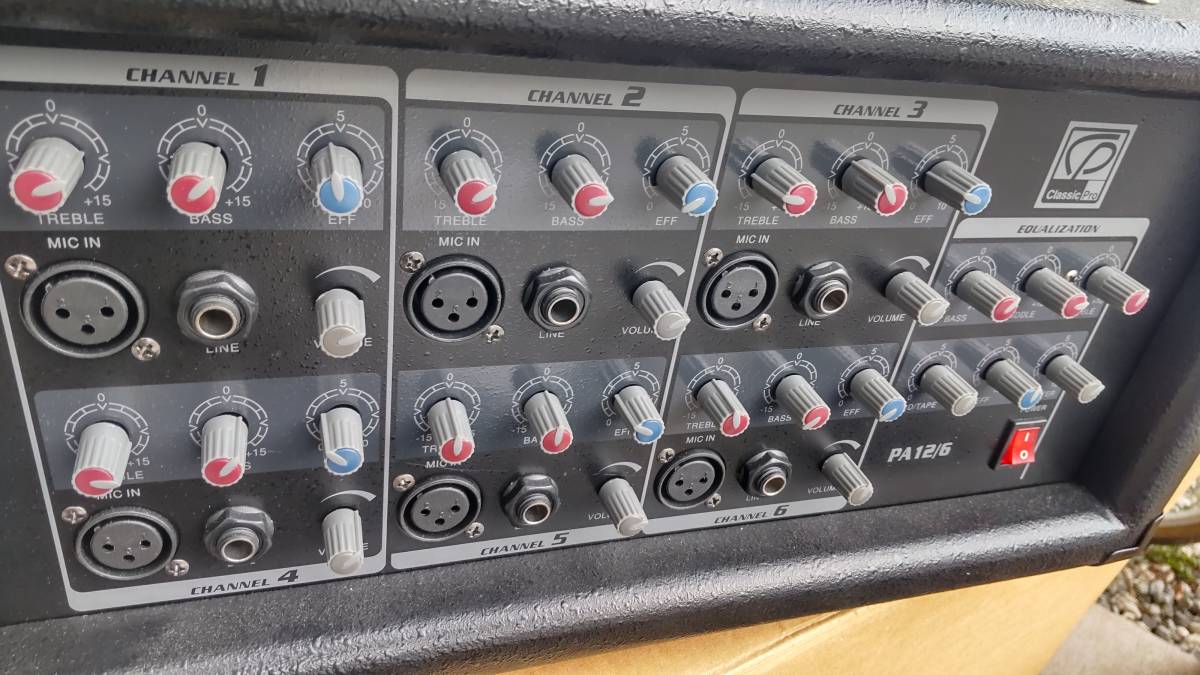 中古美品 クラシックプロ パワードミキサー PA12/6 6チャンネル