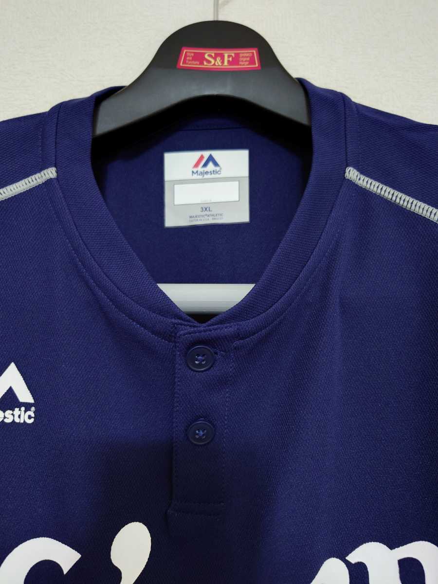 埼玉西武ライオンズ オーセンティック ゲーマーシャツ XL 紺色 青