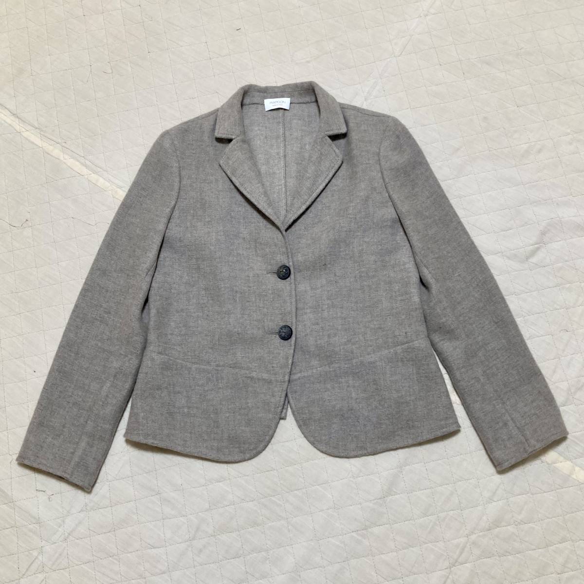 MUVEIL WORK ミュベール ナイロン ライダースジャケット