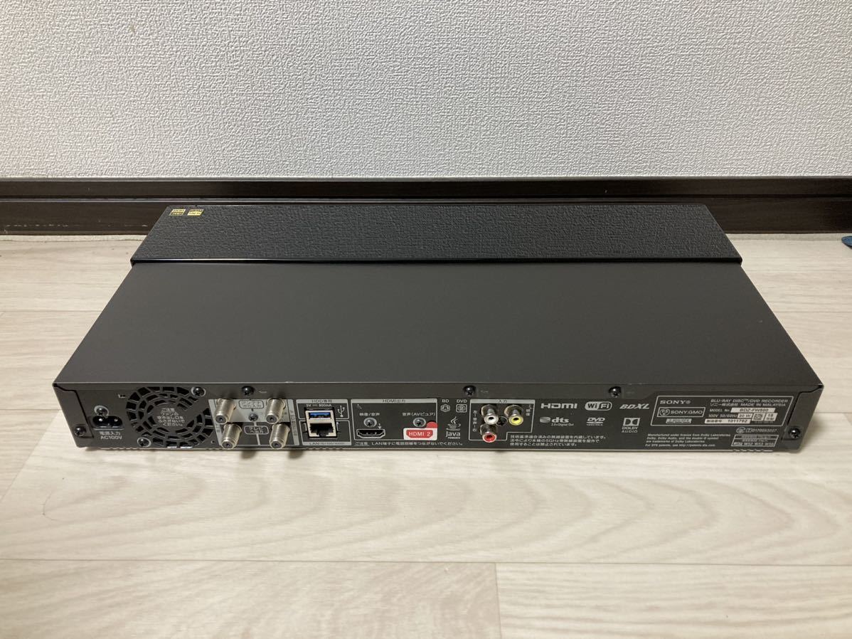 1221 BDZ-FW500 動作品 ブルーレイレコーダー SONY ソニー BDZ-FW500