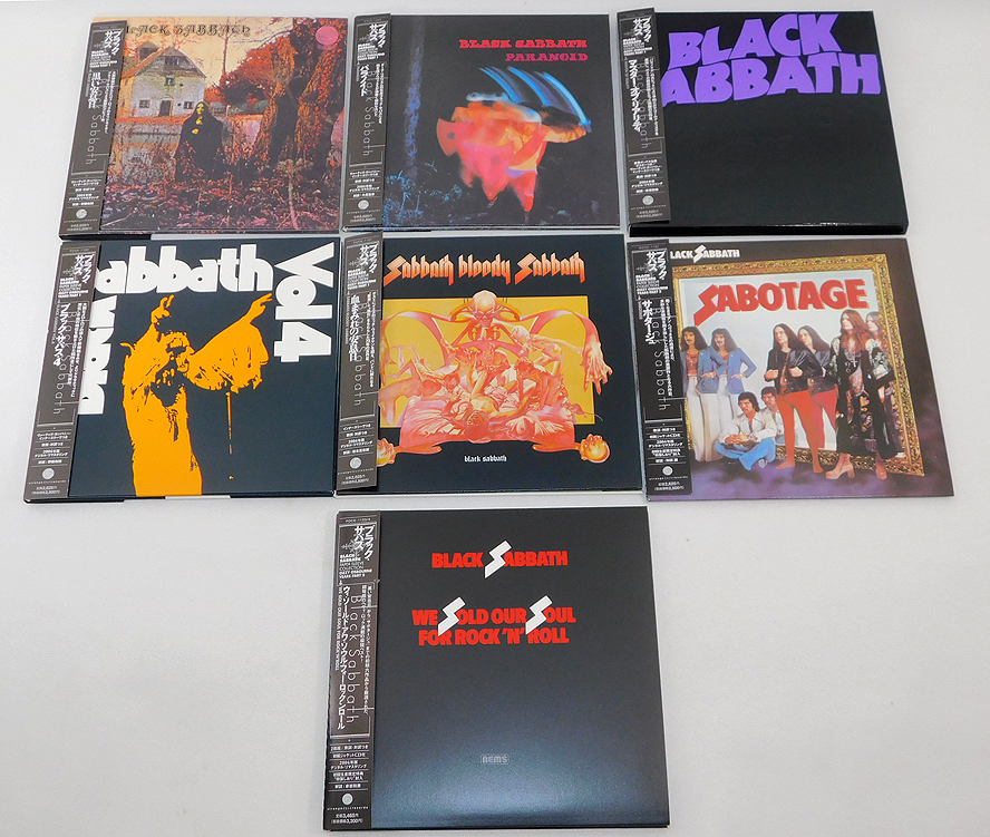 オジー期 ブラックサバス BLACK SABBATH 07年盤 紙ジャケ[CD]7枚セット