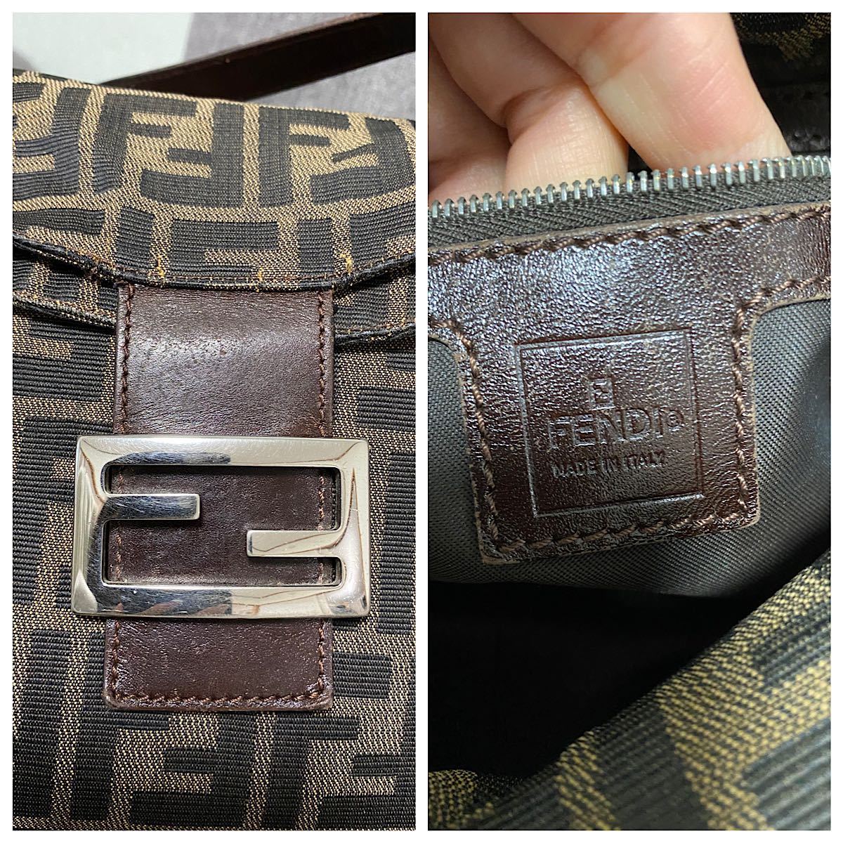 FENDI フェンディ ズッカ柄 ショルダーバッグ ワンショルダー マンマ 