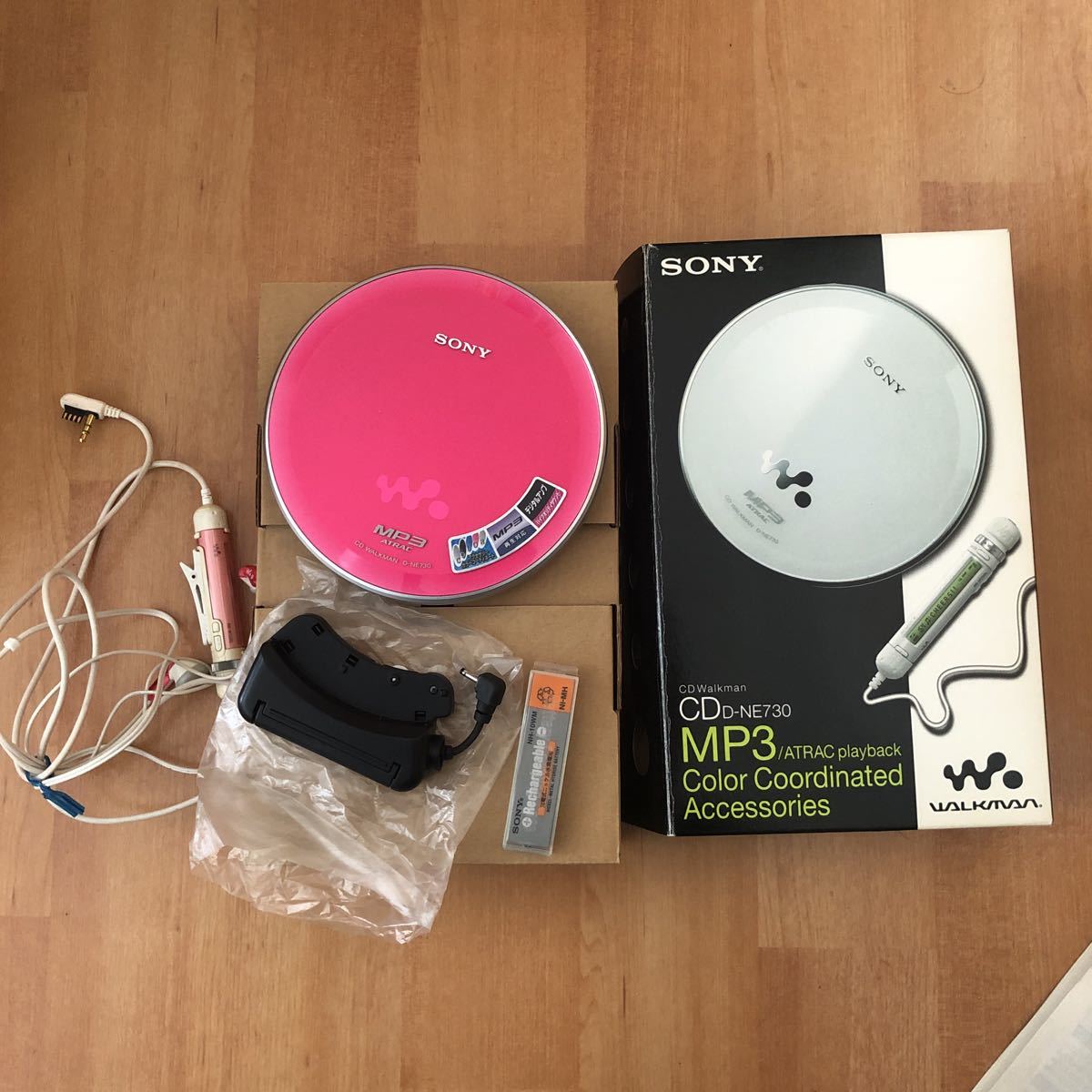 箱付き】SONY ポータブルCDプレーヤー MP3対応D-NE730