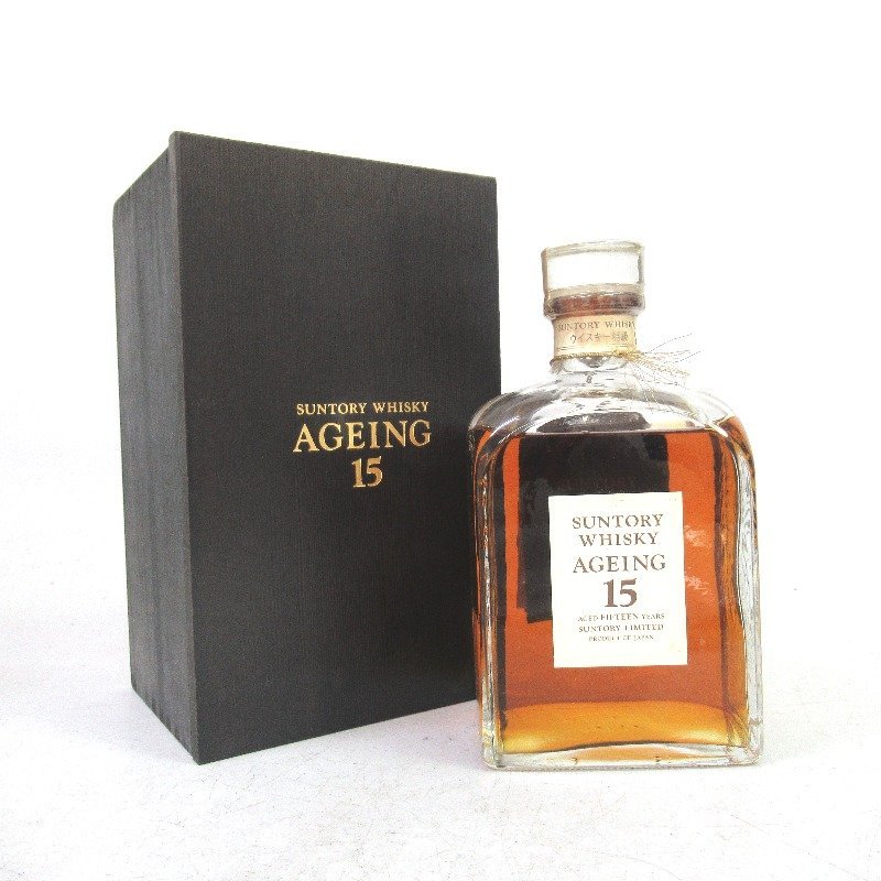 大阪府配送限定 サントリー エイジング 15年 750ml 箱付 重要