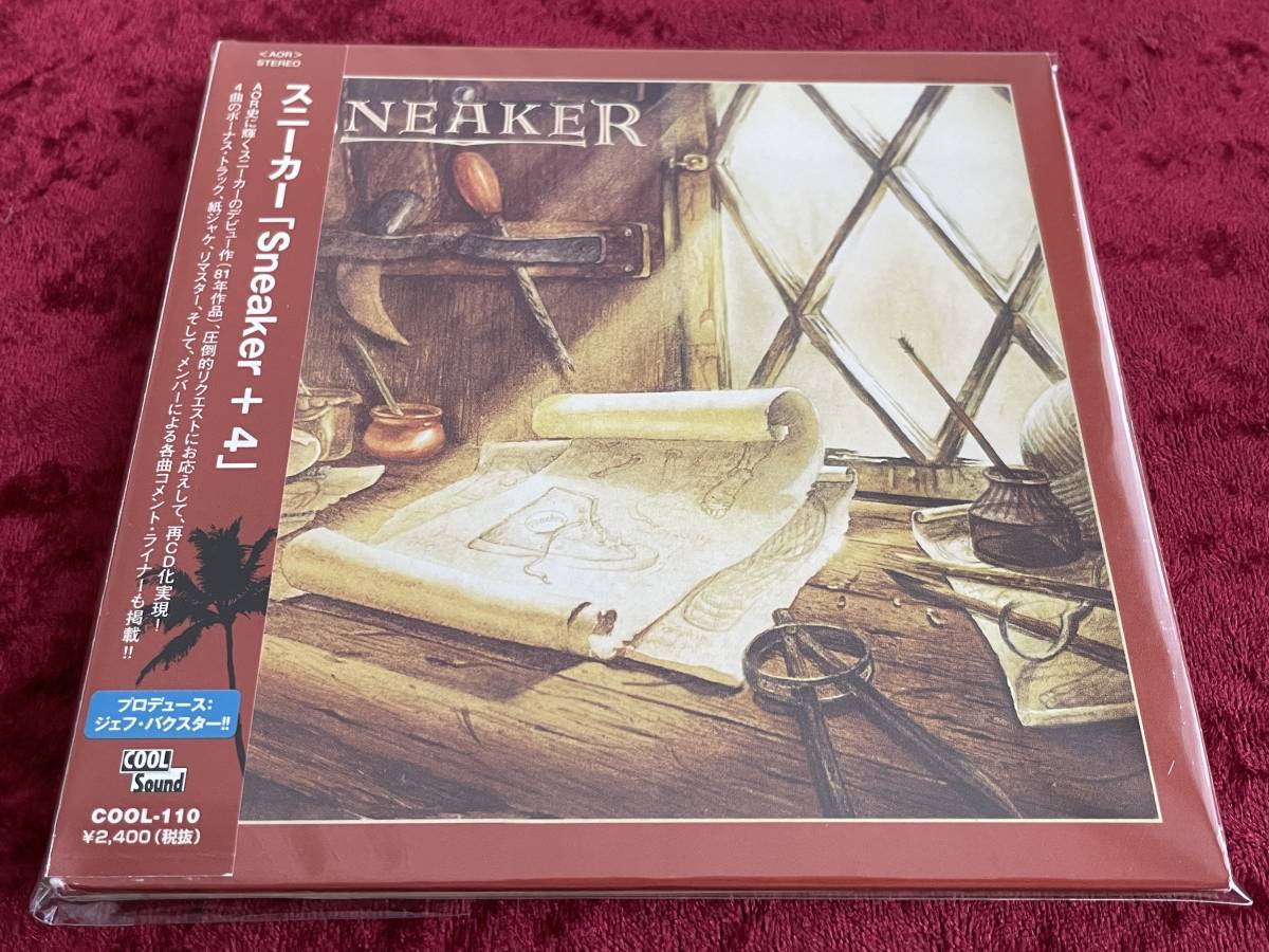 ★スニーカー★紙ジャケット★SNEAKER +4★日本盤★帯付★CD★リマスター★ボーナストラック★AOR★紙ジャケ★
