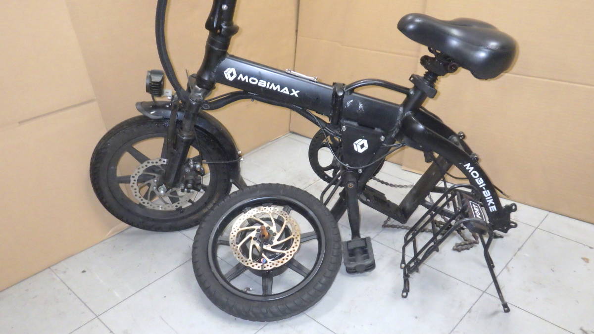 MOBI-BIKE MOBIMAX ディスク式 14インチ 折り畳み電動自転車 (電動 