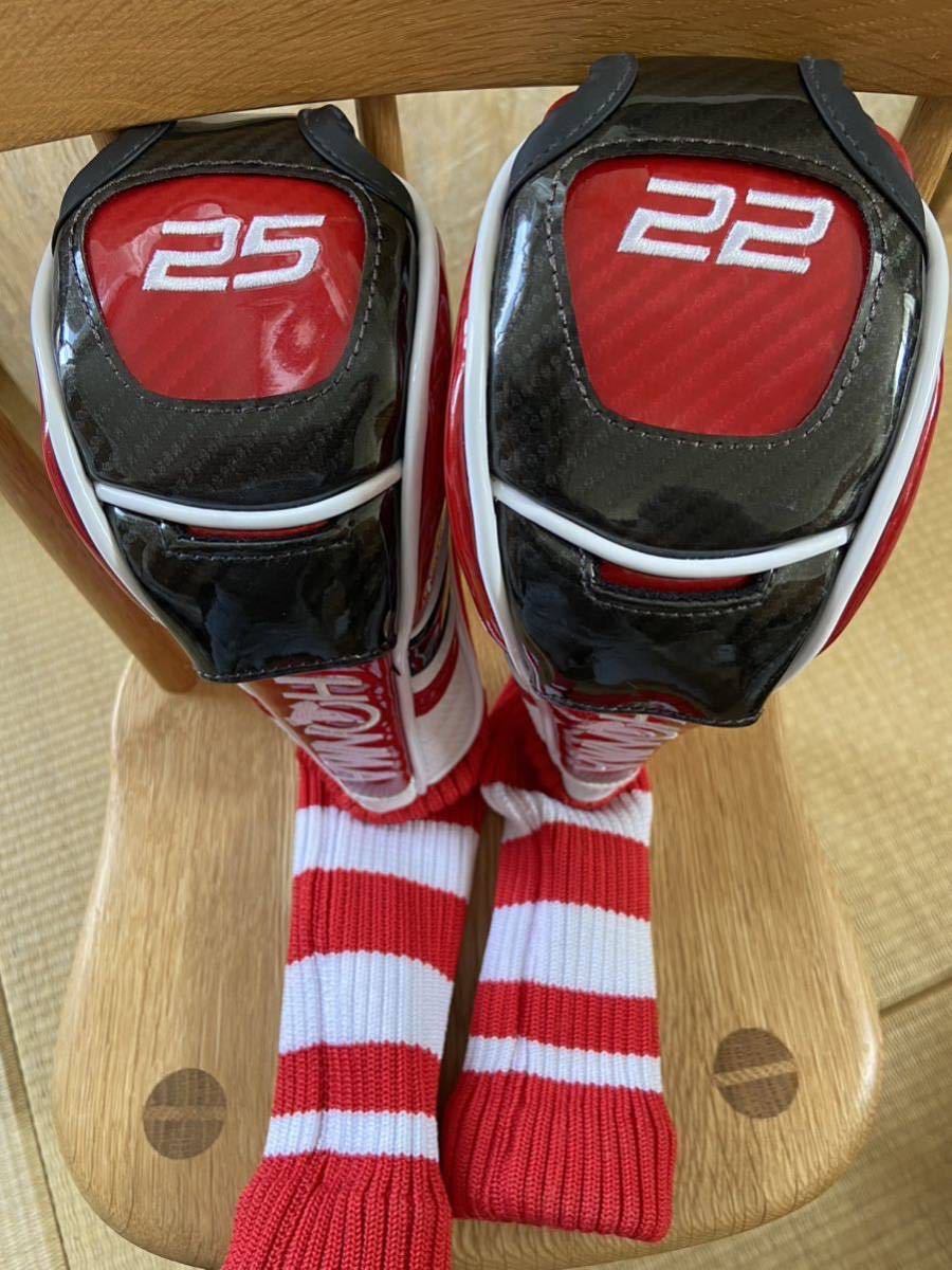 本間ゴルフ　ホンマ　ユーティリティヘッドカバー　2本セット　中古美品_3