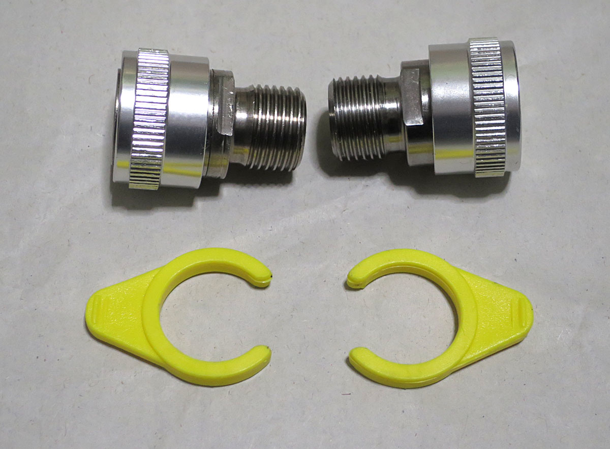 チタン ペダルアダプター 超軽量 左右ペア 36g　MKS Ezy 三ヶ島 イージー 互換　dahon brompton ブロンプトン クイックリリース 未使用 2.4