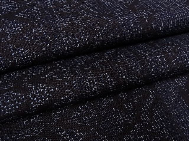 着物屋こころ■結城紬　100亀甲　間道　着丈156cm　裄丈65cm　正絹　逸品　B-ph2170