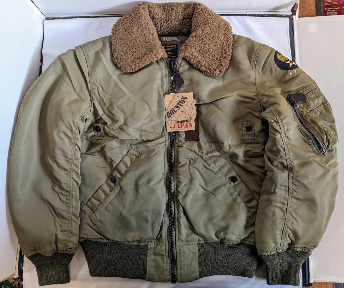 ☆未使用品☆　HOUSTON ヒューストン フライトジャケット　5001 B-15B アウター　ブルゾン　メンズ　サイズ36 (12254