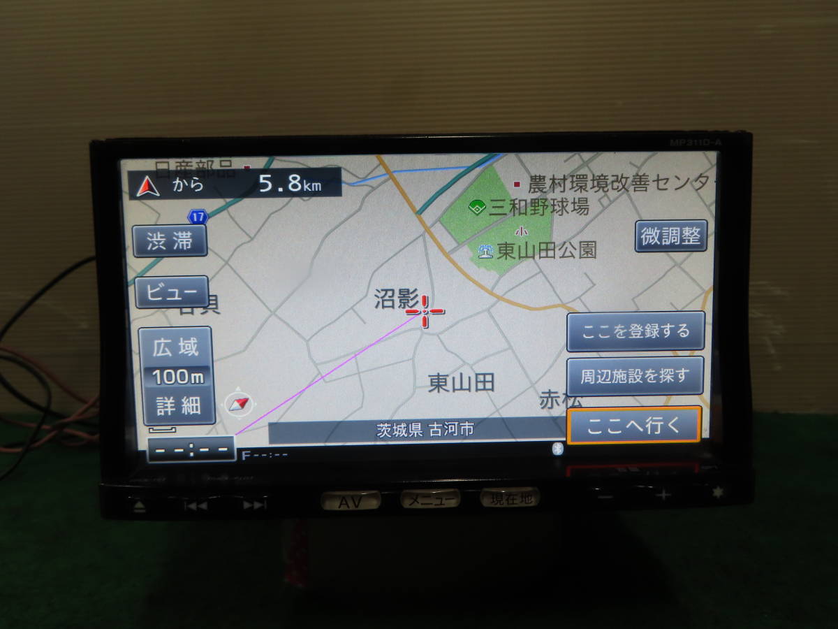 お得，新作 保証付/V3526/日産純正 MP311D-A SDナビ 2011年 地デジフルセグ Bluetooth内蔵 CD DVD再生OK 配線付き(日産)｜売買されたオークション情報、yahooの商品情報をアーカイブ公開 - オークファン 日産