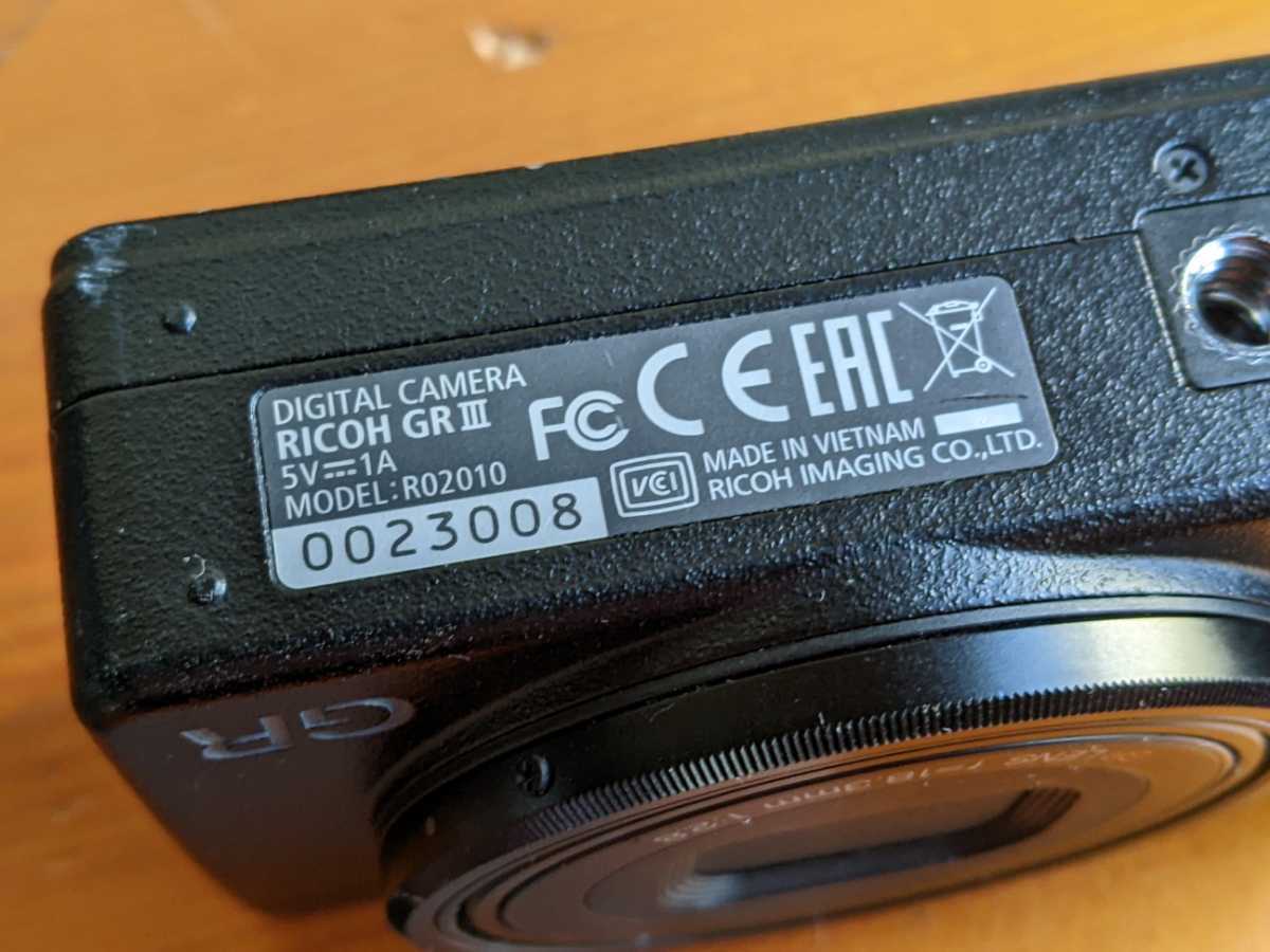難あり 動作品 ジャンク扱いにて RICOH GRⅢ GR3 APS-C コンパクト 