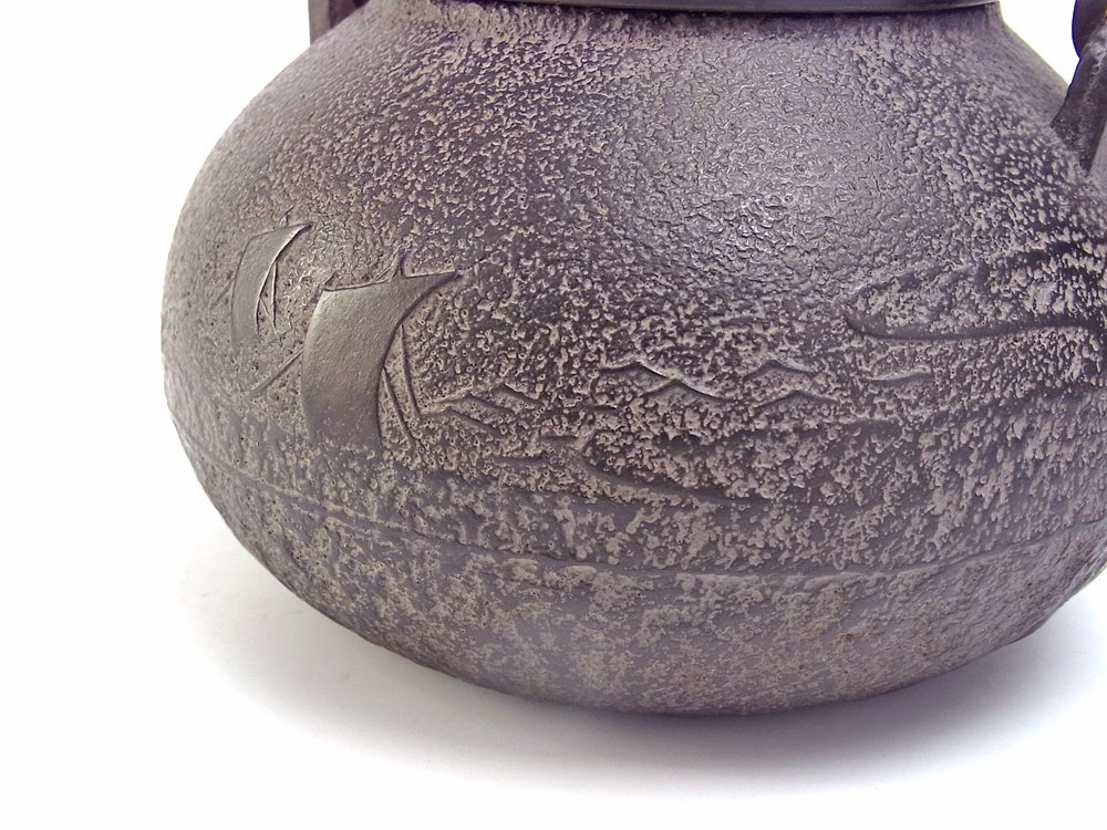 A460 【金寿堂 雨宮宗造】 菊紋 鉄瓶 水漏れ無し ｝＊ 宏】FA182江戸