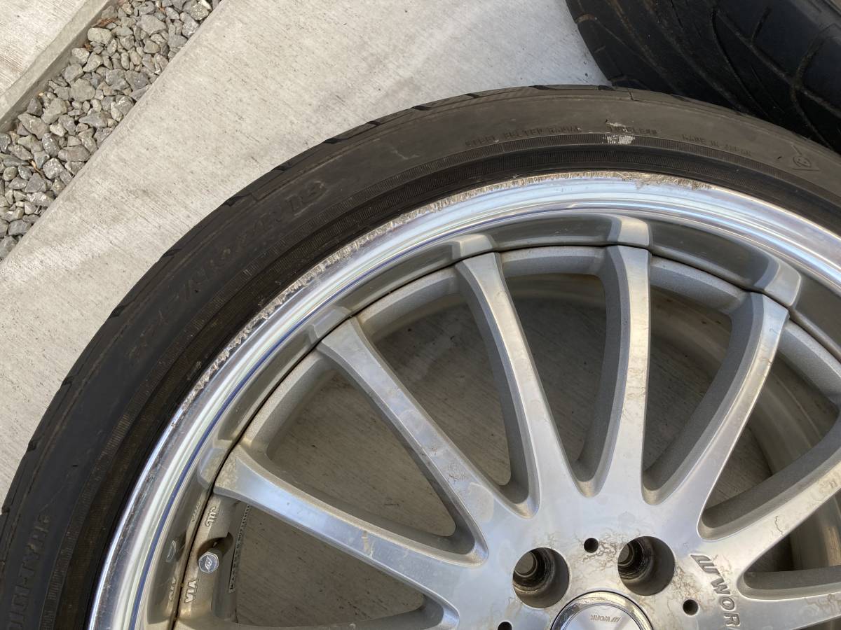 ワーク WORK ホイールセット ユーロラインFE 18インチ 8J 8.5J 5H-100 