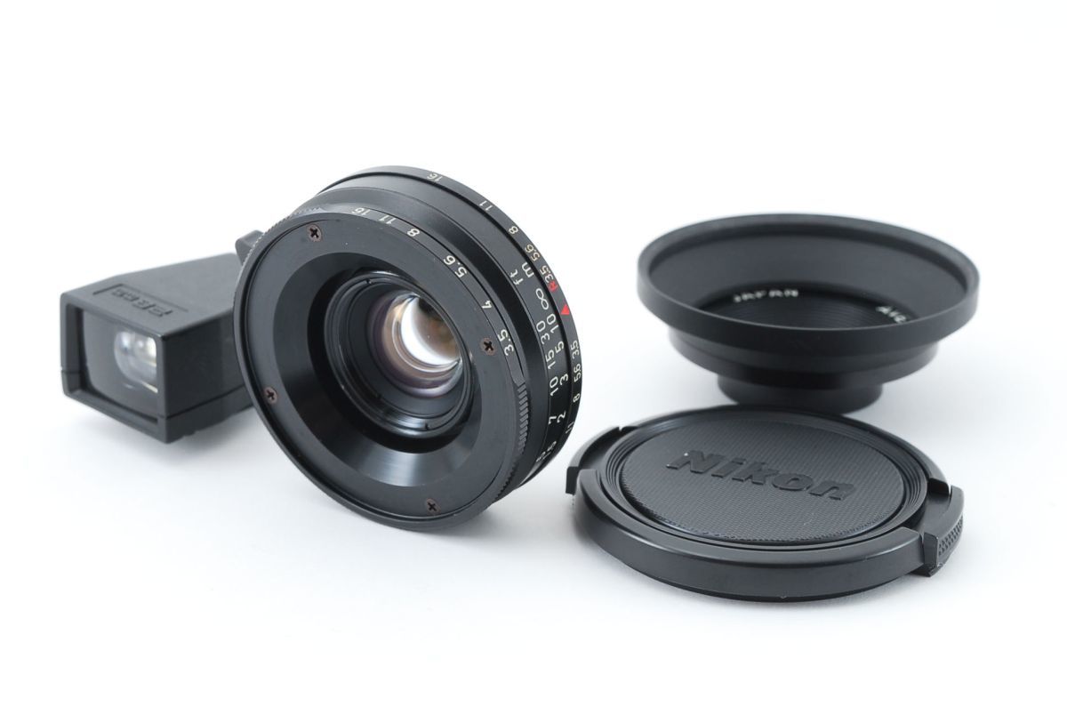 MF012299☆アベノン AVENON MC 28mm F3.5 Lマウント ファインダー付き