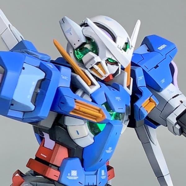 ガンダムエクシア 1⁄144 HG RG - 電装改造 塗装 完成品 メルカリ 改修