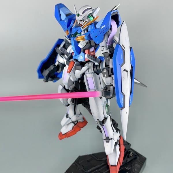 HG 1/144 ガンダムエクシア 【改修 電装改造 塗装 完成品】 ガンダムエクシア 1⁄144 HG RG - 電装改造 塗装 完成品 メルカリ 改修