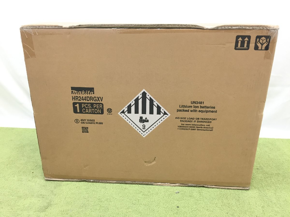 新品未開封 Makita マキタ 24mm 充電式ハンマドリル HR244DRGXV 18V 6.0Ah SDSプラスシャンク 集じんシステム付き 電動工具 12128S