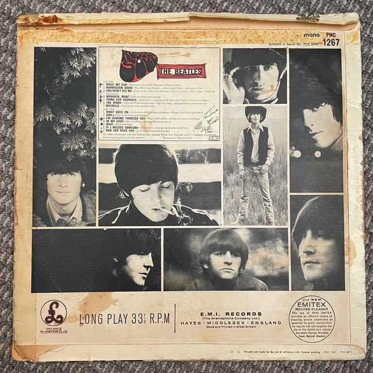 Mono BEATLES Beatles UK(英)盤 稀少UKオリジナルMonoラバーソウル