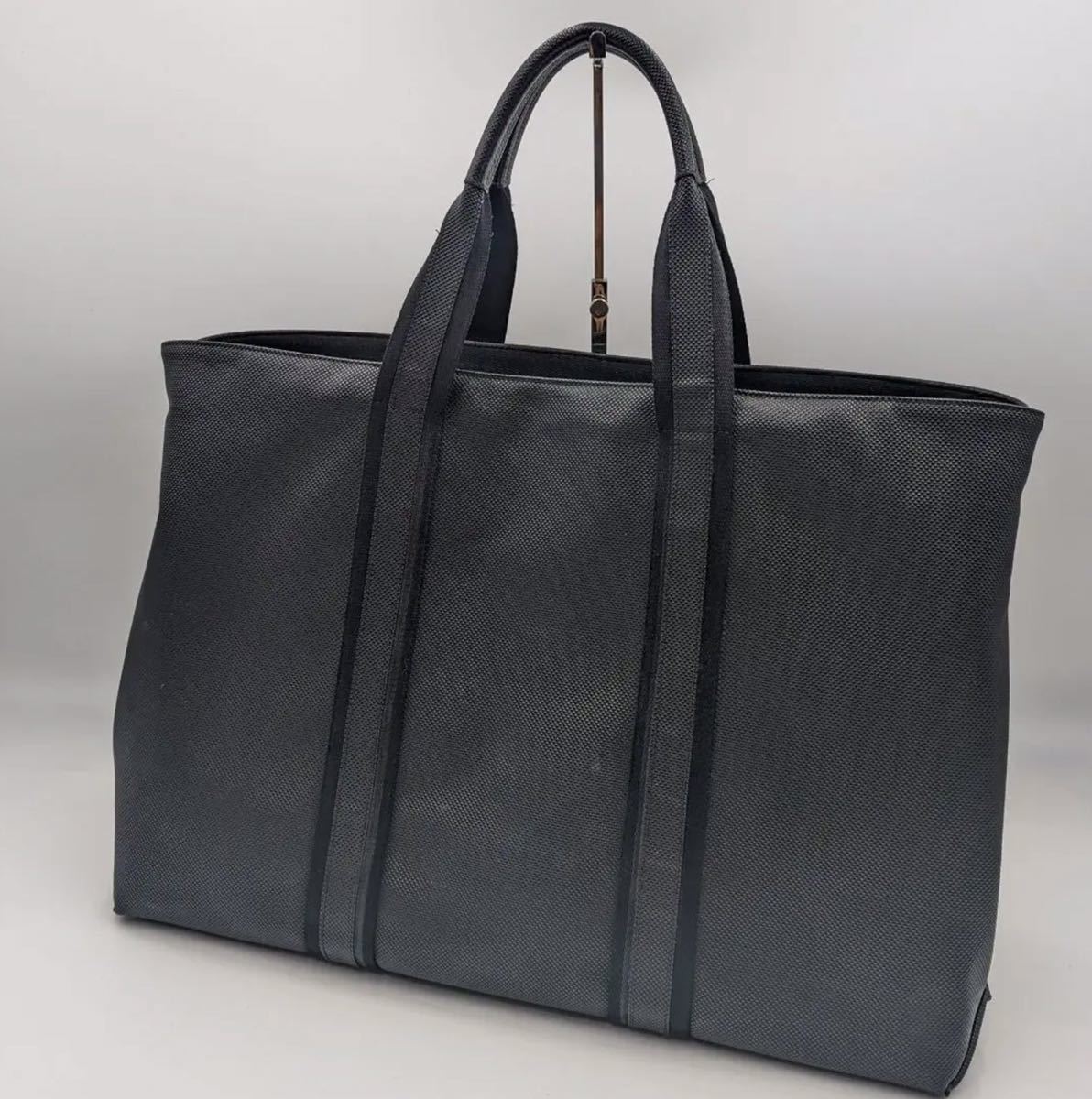 1円【美品】BOTTEGA VENETA ボッテガヴェネタ マルコポーロ ハンドバッグ トートバッグ ビジネスバッグ ブリーフケース 黒 ブラック メンズ