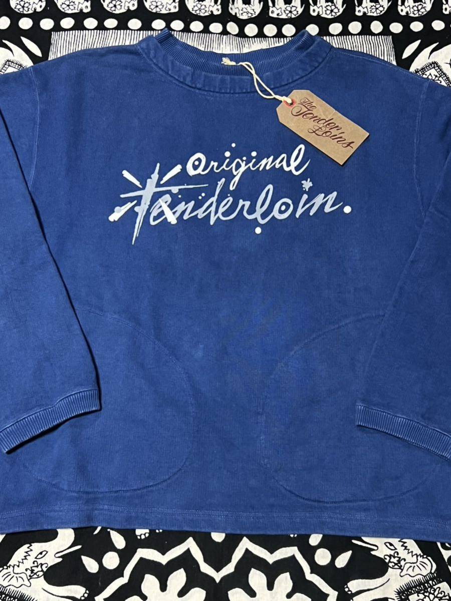 TENDERLOIN(テンダーロイン)CREW NECK SWEAT Sサイズ INDIGO
