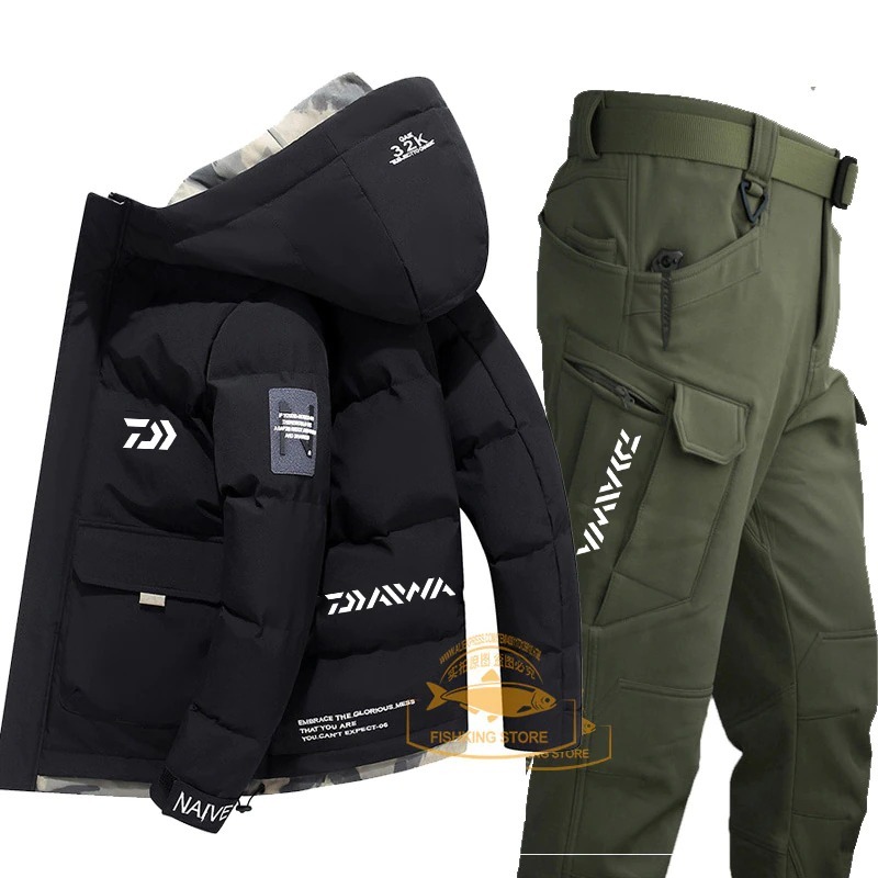 冬釣り用防寒着（LL）DAIWA 　上下セット 　メンズ ○真冬の釣りに必須アイテム○ ダイワ防寒着 冬釣り服 ダイワ上下