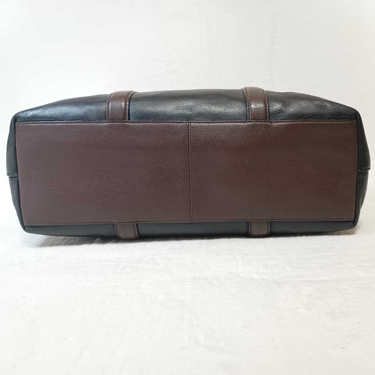 極美品コーチ 現行 メトロポリタン トートバッグ ネイビー メンズ 極美