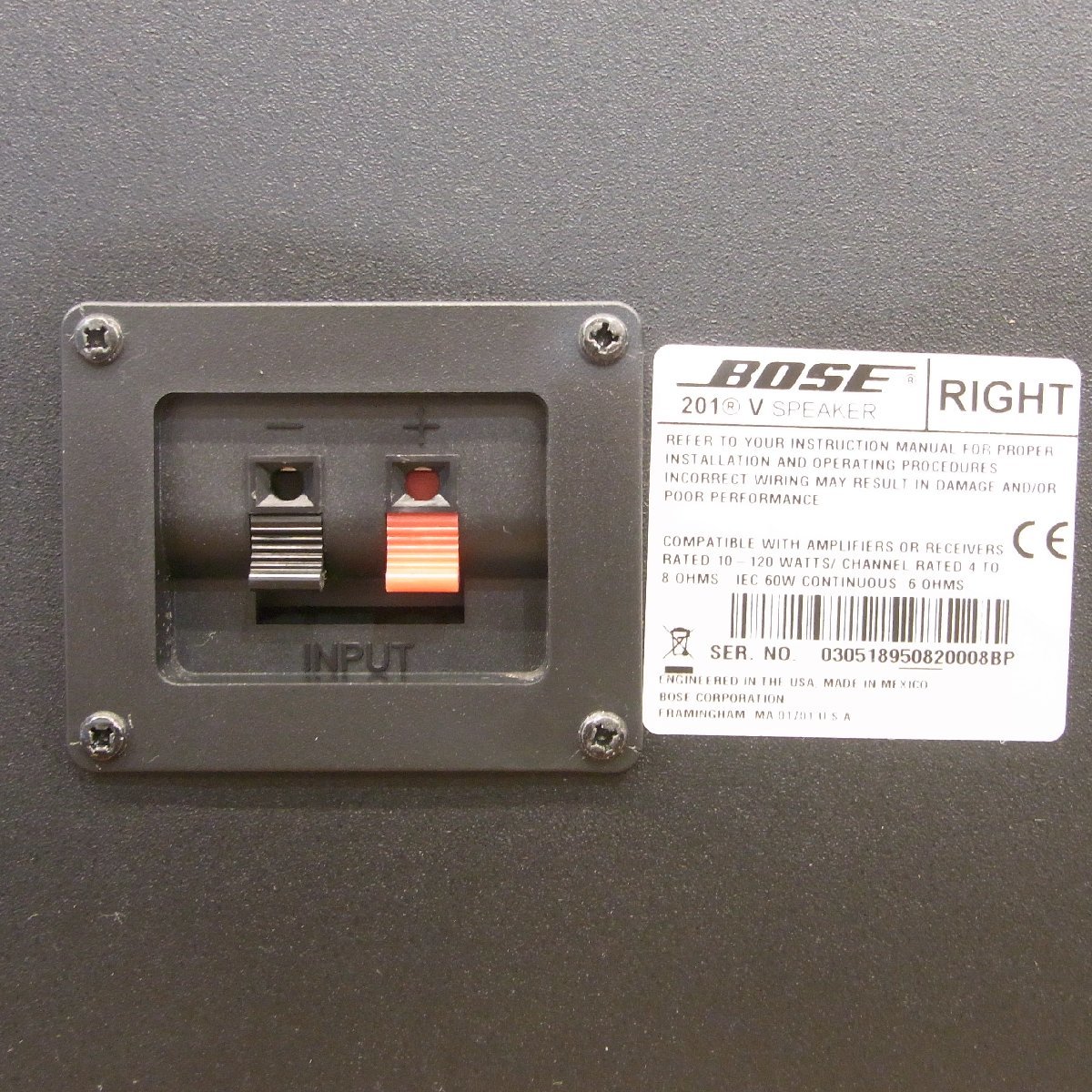 1112 美品 ボーズ BOSE スピーカー 201V 左右セット 2way ブック