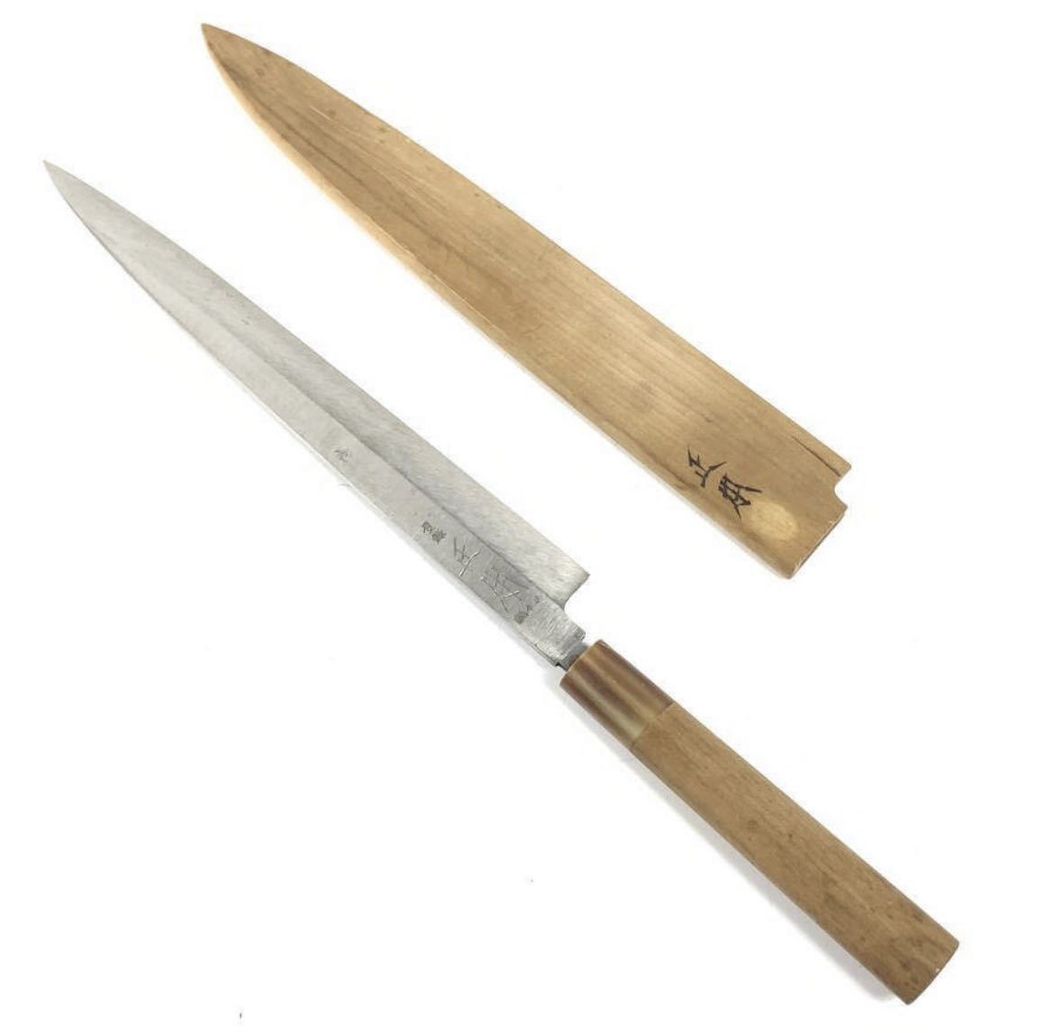 年代物 正本 柳 包丁 刃渡り約27cm 9寸 和包丁 正本 柳刃包丁
