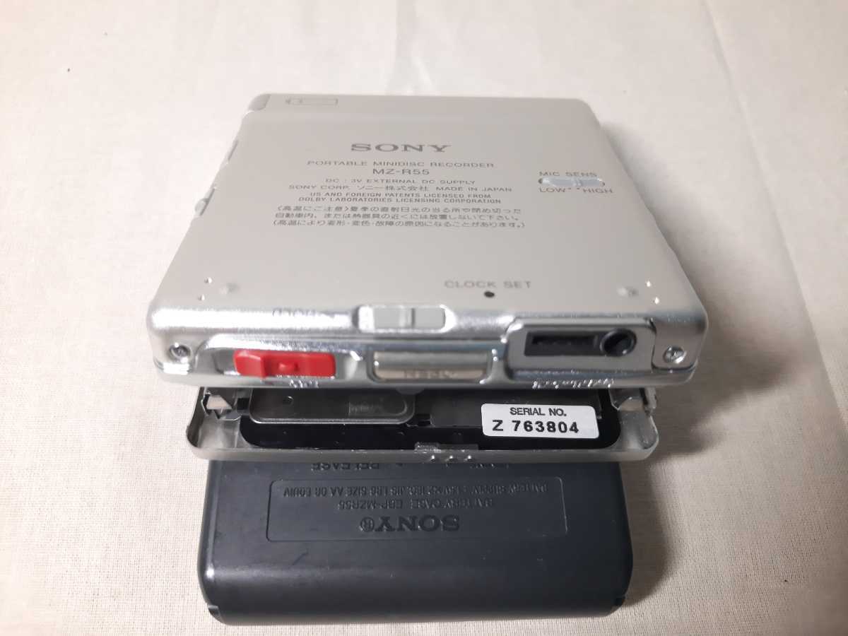 動作品（中古品）SONY MINIDISK MZ-R55 MD ウォークマン ポータブル