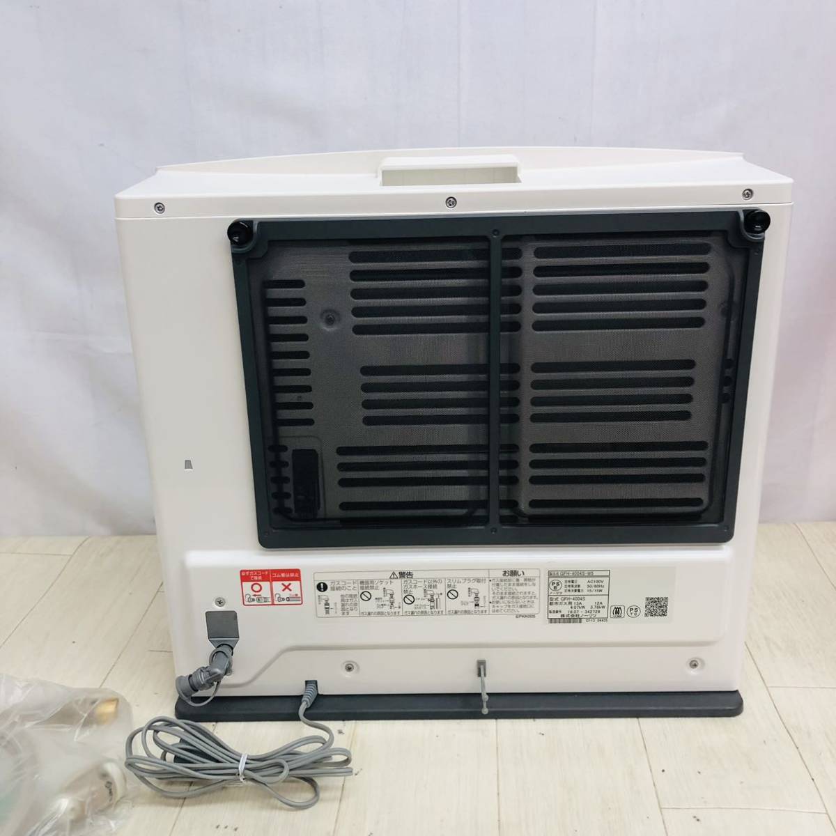 ノーリツ ガスファンヒーター GFH-4004S-W5 LPガス用 ガスコード付 ノーリツ ガスファンヒーター GFH-4004S-W5 LPガス用 ガスコード付