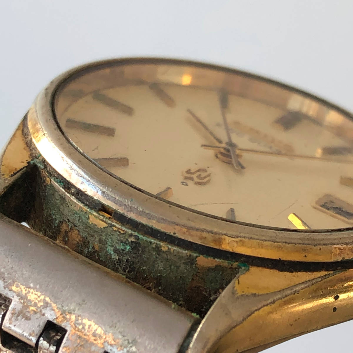 神102-187★ セイコー キングクォーツ SEIKO KING QUARTZ 4822-8110 メンズ 腕時計 ウォッチ 不動品 ゴールド デイト