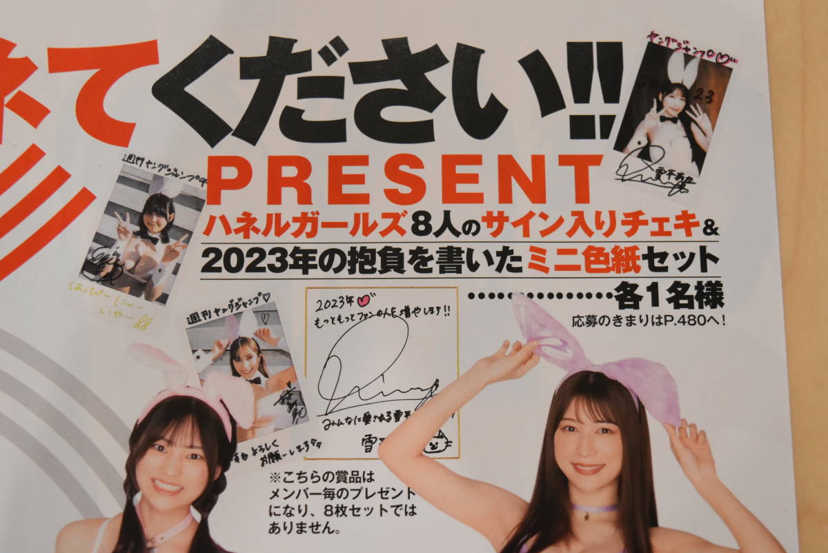 在庫2☆雪平莉左 村島未悠 ハネルガールズ サイン入りチェキ＆色紙 