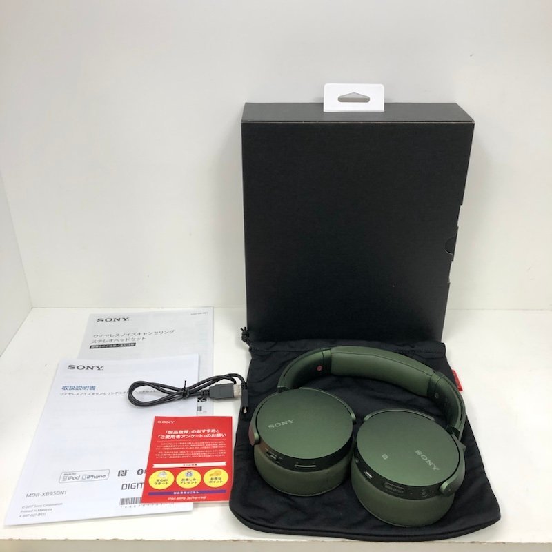 ソニー ワイヤレスヘッドホン MDR-XB950N1 グリーン【ジャンク品