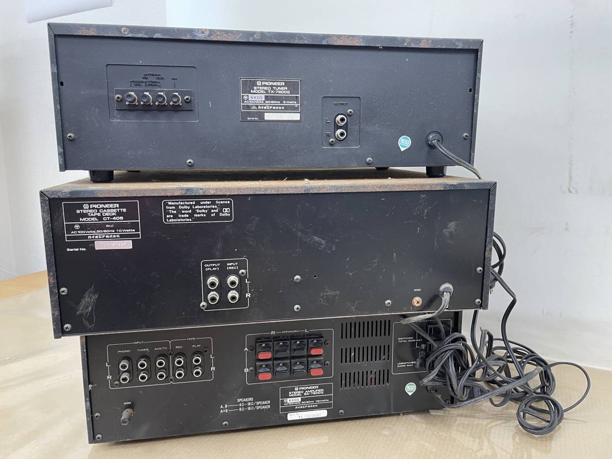 ム 21567-①◇ Pioneer/パイオニア【 TX-7800II/CT-405 /SA