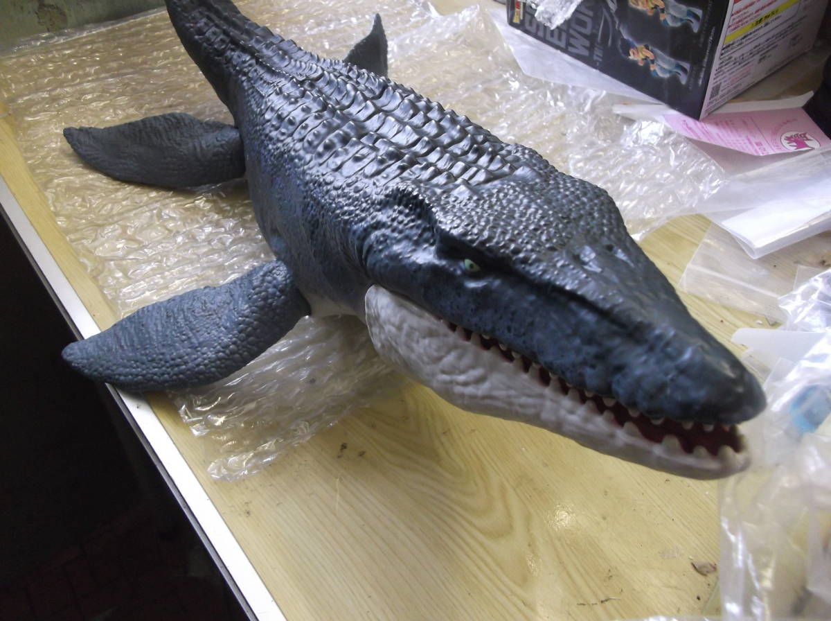 ジュラシック・ワールド ビッグ&リアル! モササウルス 全長:約70㎝ 現状渡し品 同梱不可