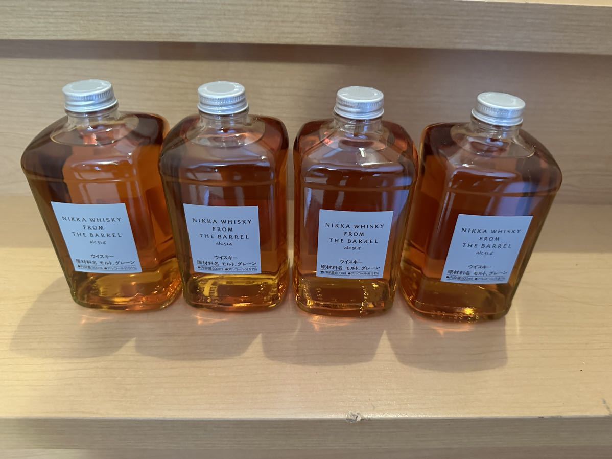 NIKKA フロムザバレル　未開栓４本箱付き 新品未開栓】ニッカフロムザバレル 4本セット 新品未開栓 ニッカ