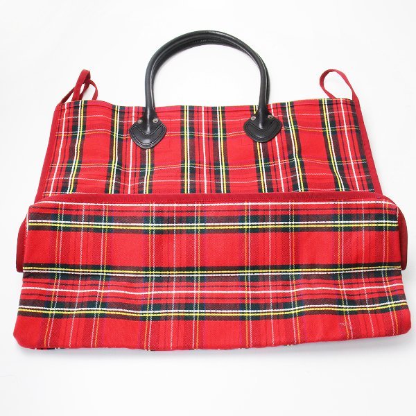 KAPITAL KOUNTRY ヴィンテージ加工 バッグ キャピタル カントリー 美品 KAPITAL KOUNTRY キャピタル カントリー タータンチェック トート