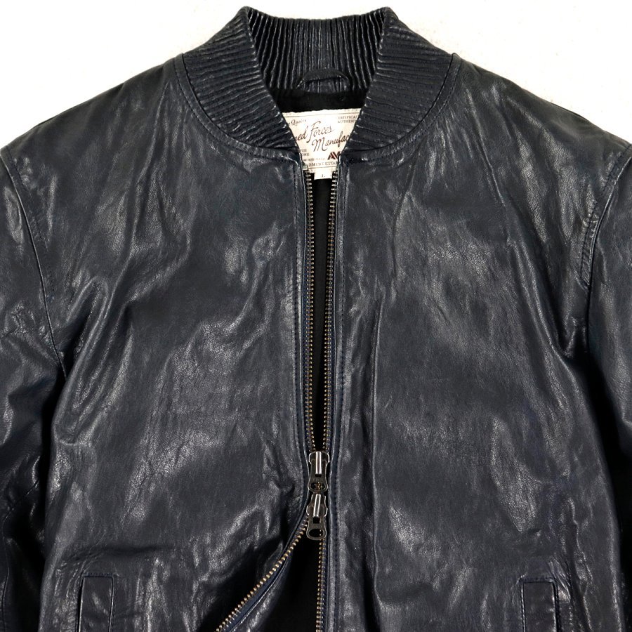 定価￥59,400- 美品 上野商会 AVIREX アヴィレックス 6131016 山羊革 
