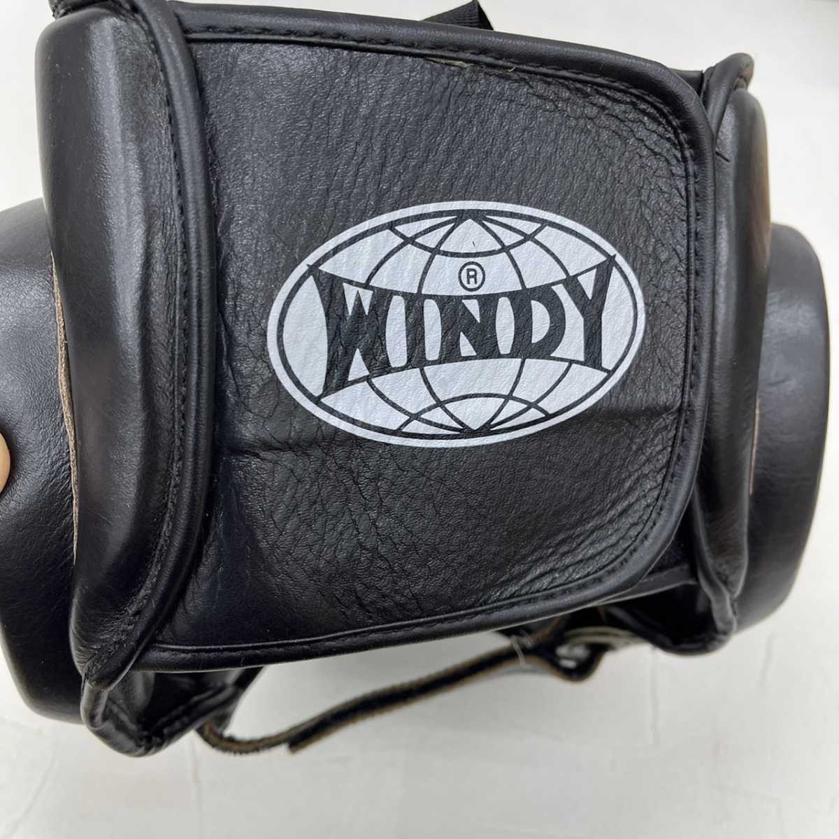 WINDY 　ボクシング　ヘッドギア　Lサイズ　ブラック　本革 WINDY 本革ヘッドギア ブラック WINDY ボクシング ヘッドギア Lサイズ